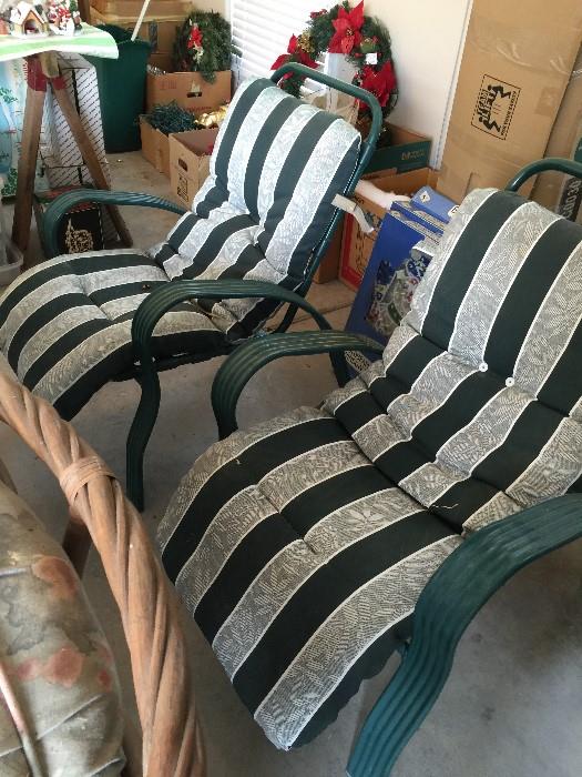 #66 Green Iron Patio Chairs $50 each — at Town Park Drive SW.