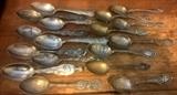 Sterling silver souvenir spoon collection