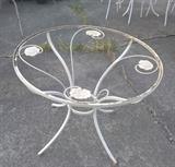 patio table - has glass top
