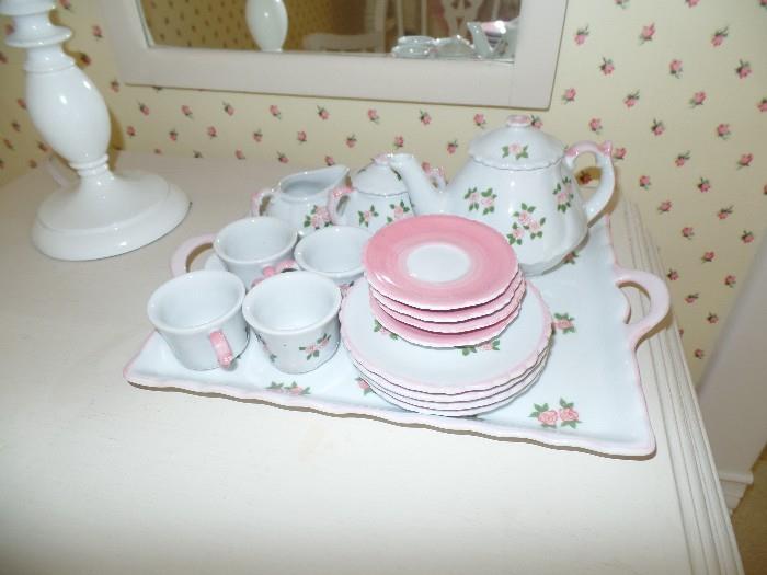 Cute child's tea set