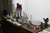 Lladro, Coalport, Royal Albert, candle sticks, miniature animal collection.