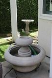 Concrete fountain.