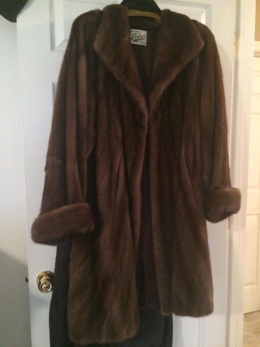 Mink coat from Gentrys, it has been in storage never worn-"new was $5,000