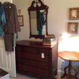 #21 Mahogany Chest of Drawers 46x21x36 $175
#52 Mahogany Mirror w/Arch Top 25x46 $$175
#70 Pie Table Pedestal 23x29 $150 