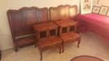 French Provincial Twin Bedroom Set with Two Beds
