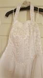 David's Bridal Halter Wedding Dress