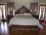 CENTURY BED AND 2 NIGHTSTANDS