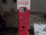 THIS COKE MACHINE IS A REPRO MADE BY WURLITZER, RETAILS AT THE GAME ROOM FOR $4000 BEING SOLD FOR A FRACTION.  NEW/NEVER USED