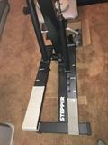 Weight bench with stepper
