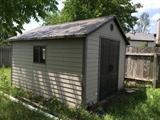 Lifetime shed, 8 x 10, like new with window, skylight and shelves +