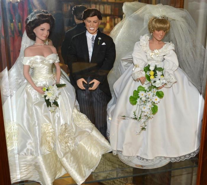 Beautiful Dolls:  JFK and Jackie Kennedy; Princess Diana