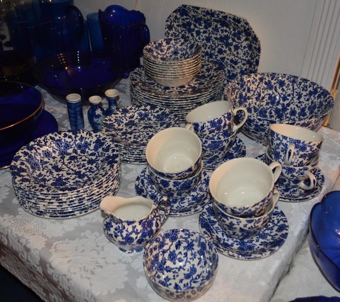 Complete 48 Piece set of Arden Burleigh, Staffordshire China