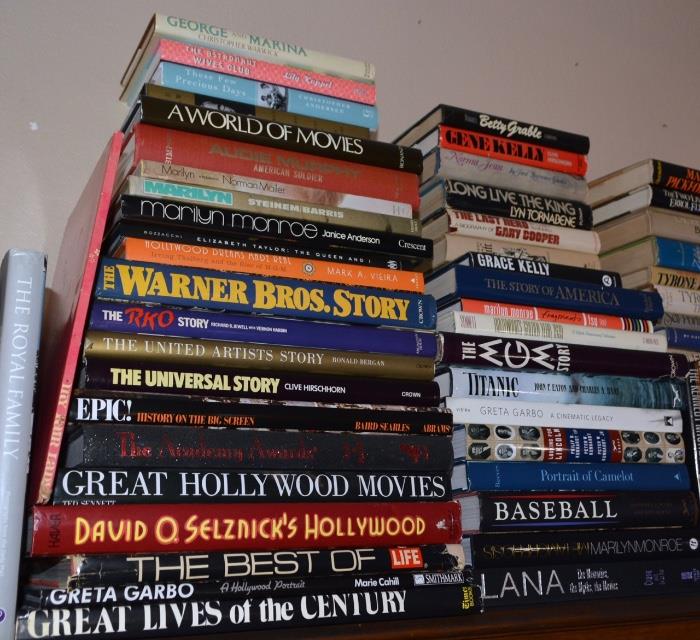 BOOKS on Hollywood; Warner Bros, Universal, Biographies: Garbo, Monroe, Kelly, MORE!