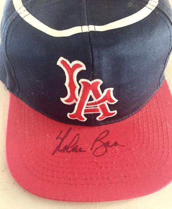 Angels Baseball cap signed by Nolan Ryan