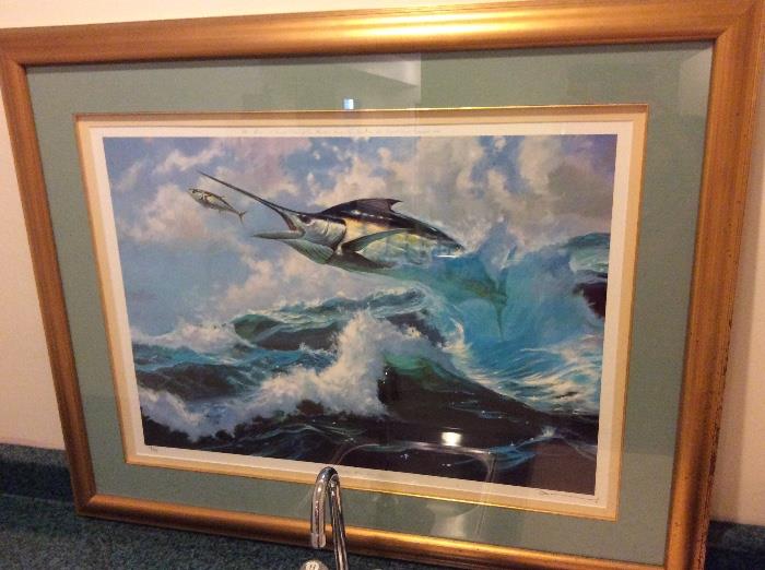 Swordfish oil painting 