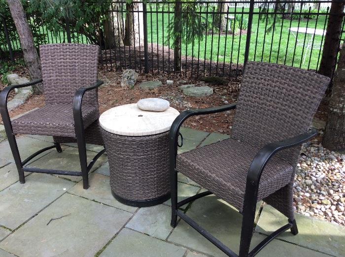Patio Chairs & End Table