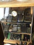 humidor full of lighters - there is a good collection of tobacciana in this sale