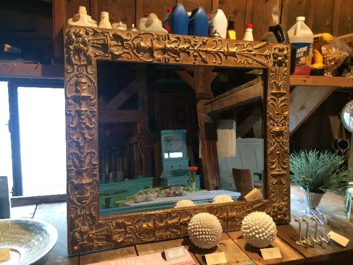 Beautiful Gold painted mirror.  Asking $85.00