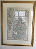 Various framed maps.