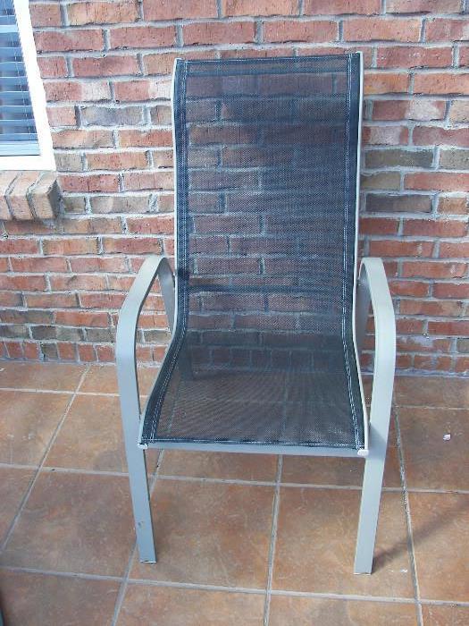 one of two outdoor chairs