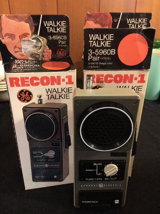Vintage Recon-1 Walkie Talkies--set of 2 in original boxes.