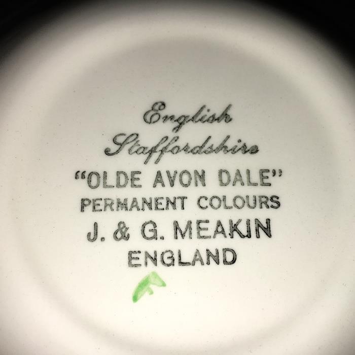 J. and G. Meakin England "Olde Avon Dale" china.