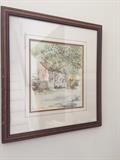 Lots of framed prints--some signed and numbered.