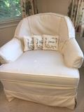 Drexel Heritage swivel rocker (older piece with slip cover).