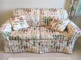 Lazy Boy loveseat/hide-a-bed (older piece with slip cover).