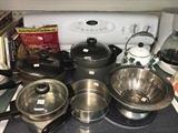 Kitchenware--pots and pans.