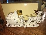 Mikasa Santa with Sleigh (one piece) with box.