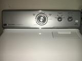 Mismatched Maytag washer and dryer.
