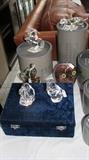 Swarovski, Lalique, Waterford, Baccarat crystal collection