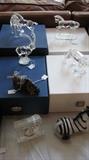 Swarovski, Lalique, Waterford, Baccarat crystal collection