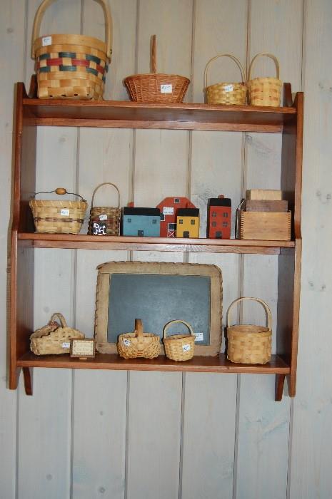 Small Antique Basket Collection. 