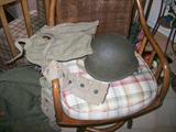 WWII Uniform & Gas Mask and Knife
