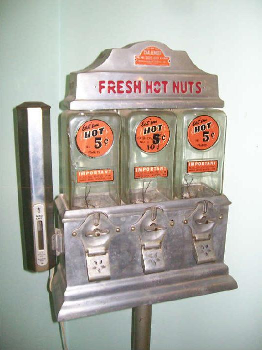 Vintage Nut Dispenser on stand