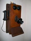 Oak Wall Phone