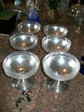 6 Sterling Sherbert glasses