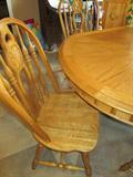 Large Table w/8 Chairs and leaf