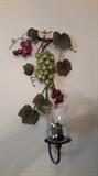 Grapes sconces x2 with candles