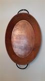 Copper platter wall deco