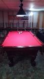 Red billard/pool table