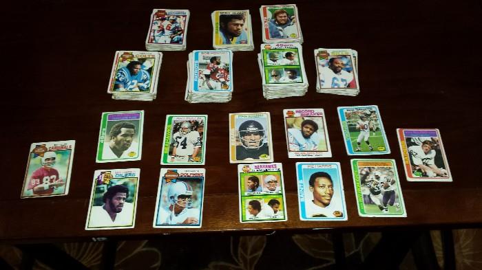1977 - 79 Football card collection over 200 cards