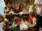 A Few Great Dolls in the Sewing Room Closet