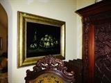 More Art and Richly Carved Cabinet & Dining Chair