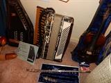 Accordion, Flute, Violin, Harp