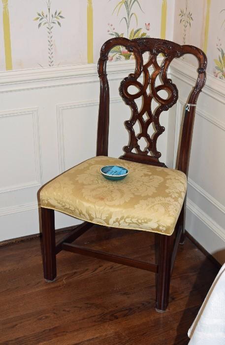 One of 6 Chippendale Dining Chairs