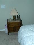nice marble top night stand