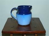 Two tone blue pitcher